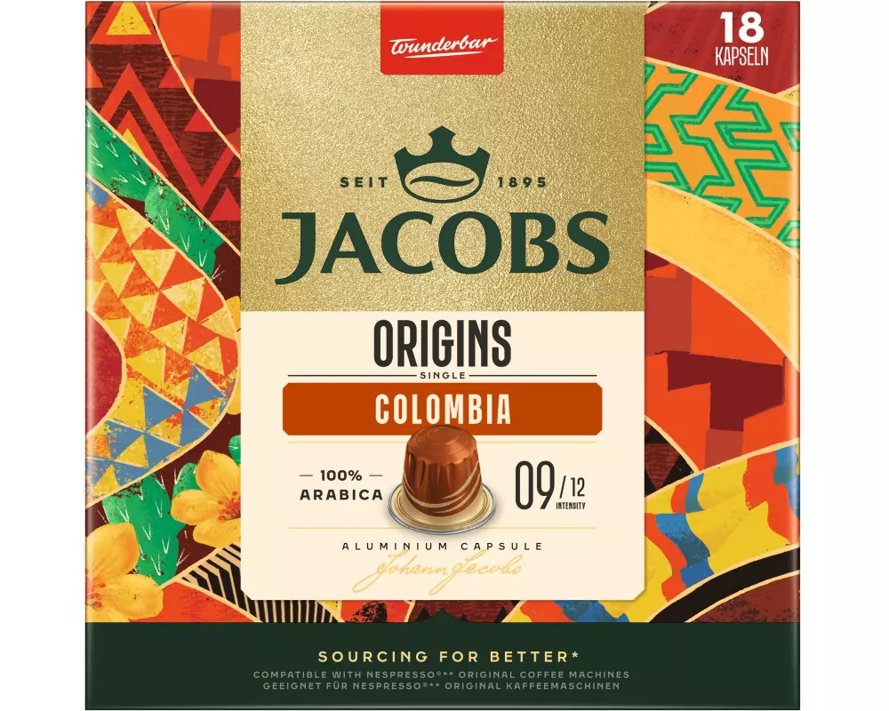Jacobs Kaffeekapseln Single Origins Colombia 18 Stück