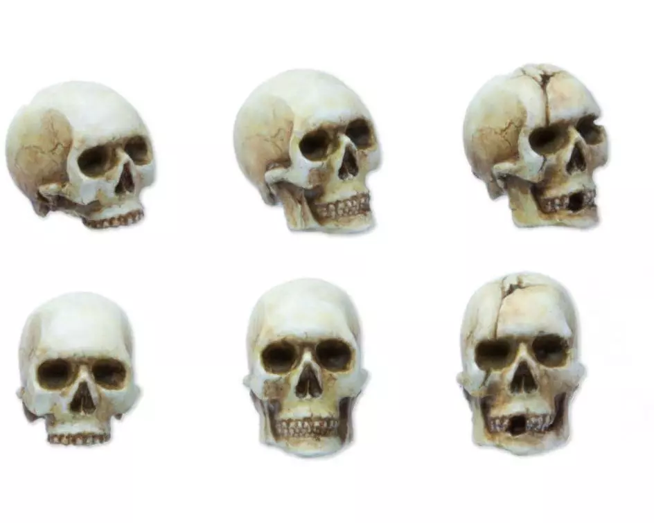 Tabletop Art Zubehör Skull Set 9.0 mm 6 Teile