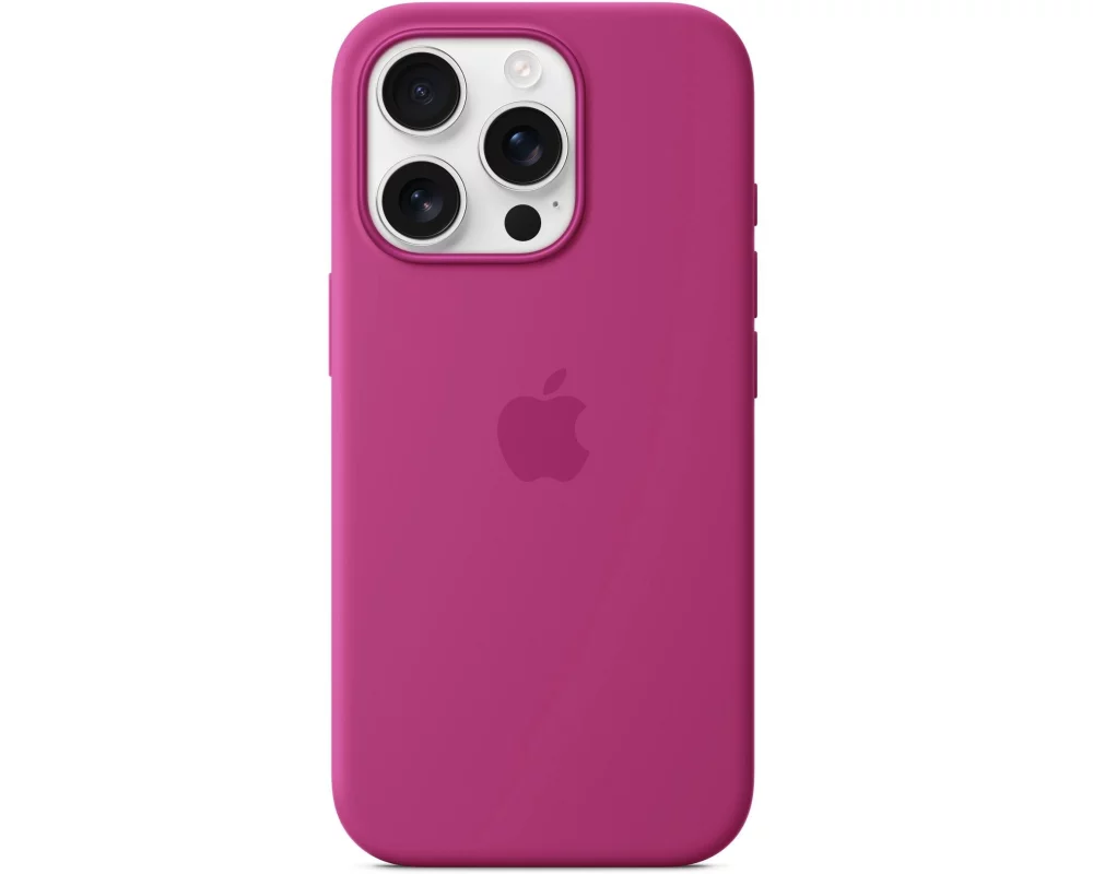 Apple Silicone Case mit MagSafe iPhone 16 Pro Fuchsia