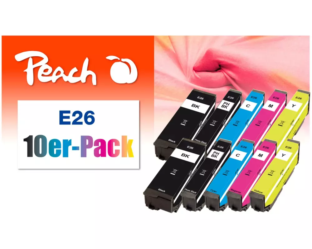 Peach Tinte Epson Nr. 26 je 2x BK, PHBK, C, M, Y