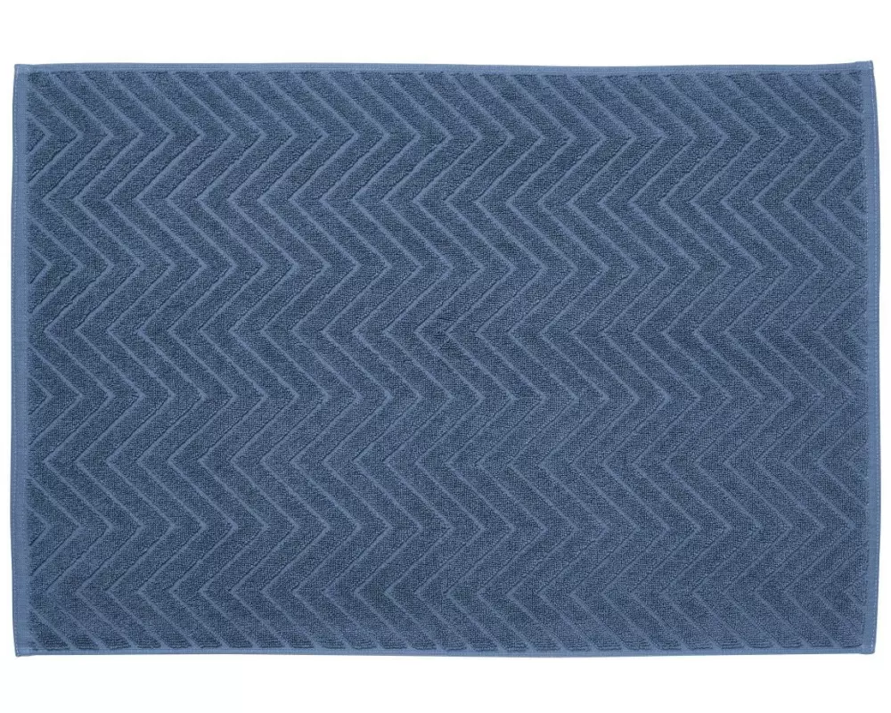 diaqua® Frottiervorleger Chevron 50 x 70 cm, Indigo