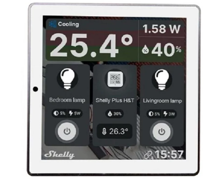 Shelly Touchpanel Android Wall Display, Weiss