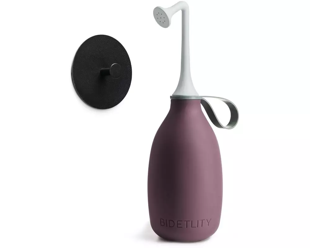 Bidetlity Po-Dusche Bidet 450 ml violett inkl. Haken schwarz