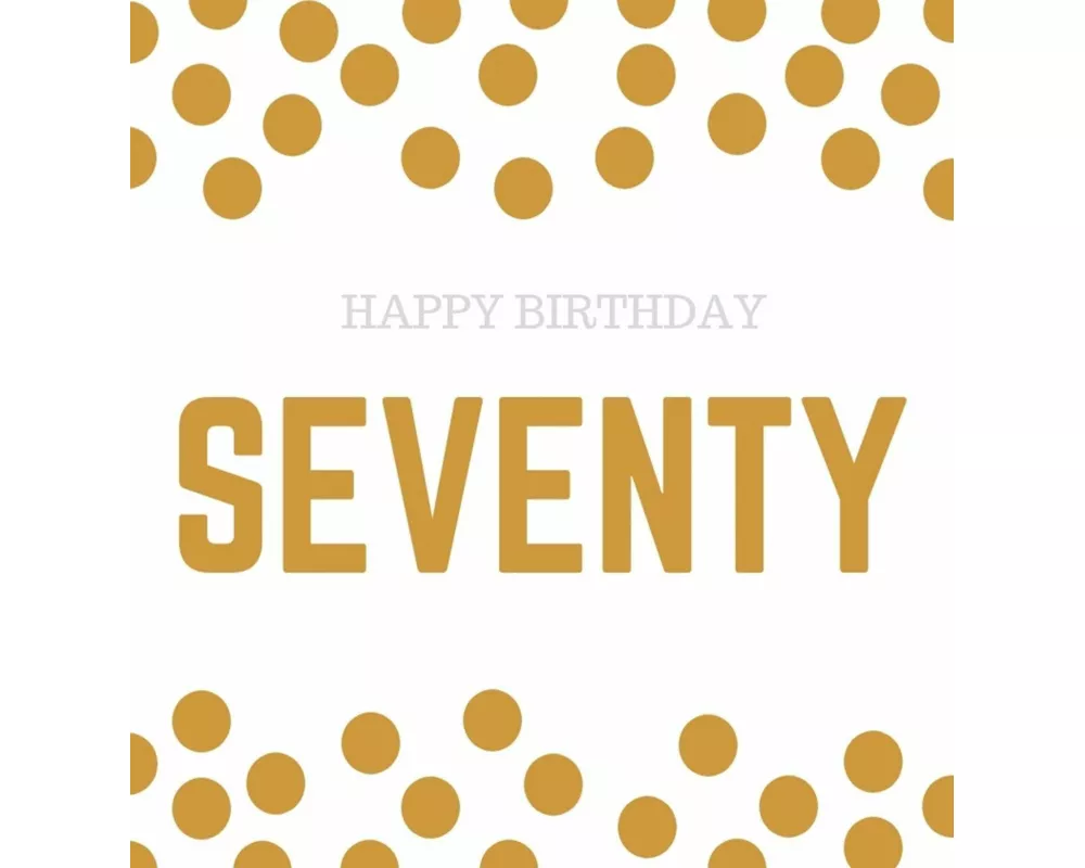 Happy 70th Birthday Guest Book (Hardcover)