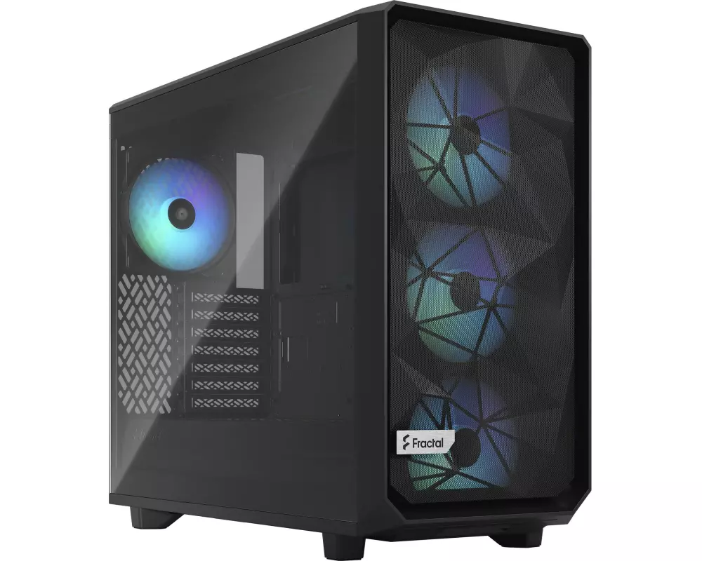 Fractal Design PC-Gehäuse Meshify 2 Lite RGB TG Light Tint Schwarz