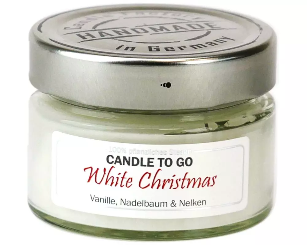 Candle Factory Duftkerze White Christmas Candle to go