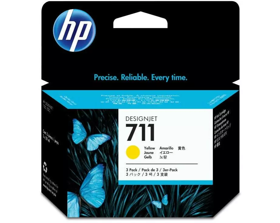 HP Tinte Nr. 711 (CZ136A) Yellow