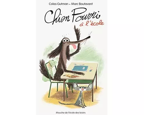 Chien Pourri à l'école