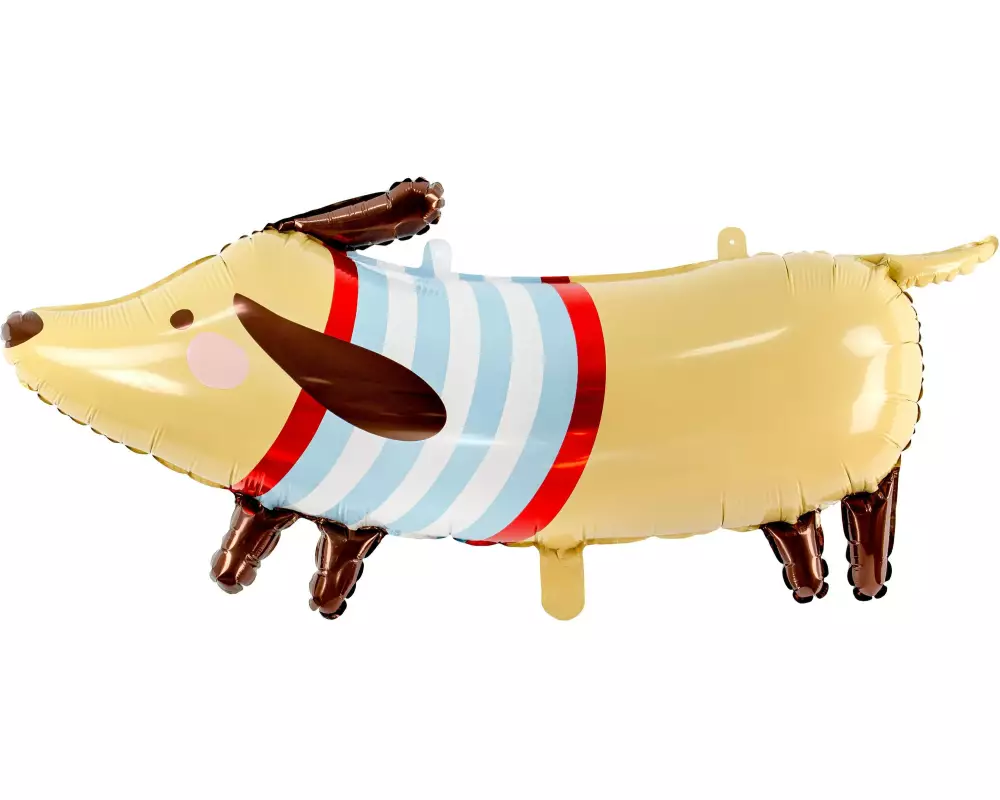 Partydeco Folienballon Dachshund Braun