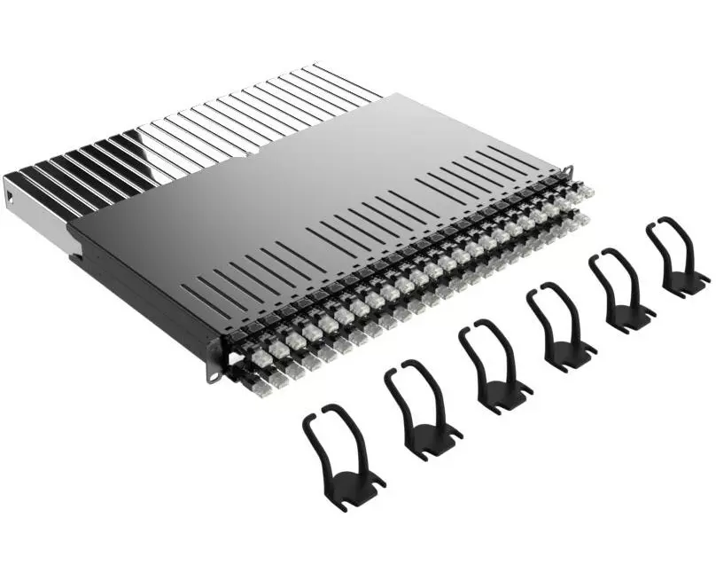 Patchbox PATCHBOX 365 Cat 6A, STP, 0.8 m, Schwarz, 24 Kassetten
