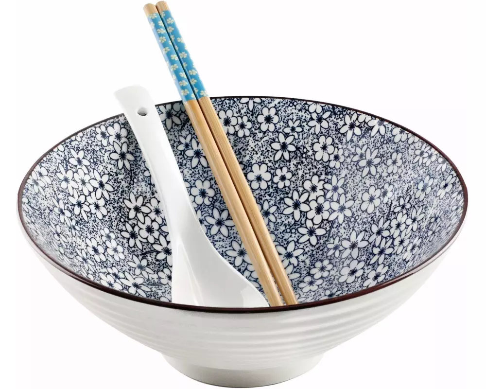 Ibili Ramen-Set Sapporo 1 Stück,Schwarz/Weiss