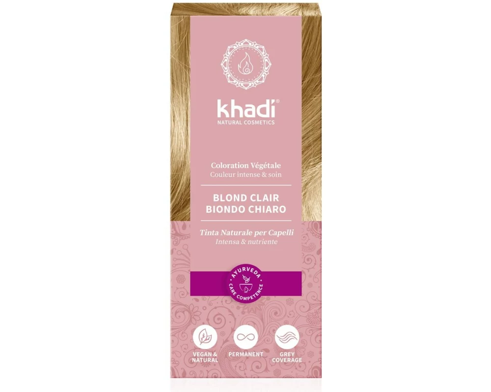 khadi Haarcoloration Pflanzenhaarfarbe Hellblond 100 g