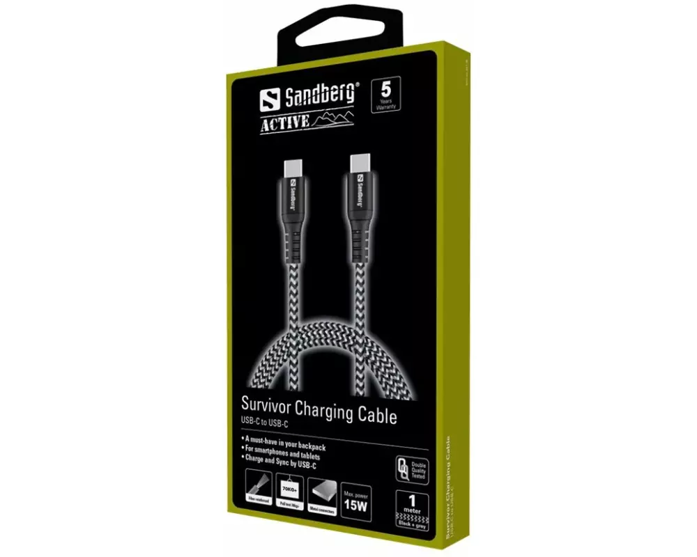 SANDBERG Survivor USB-C- USB-C Cable 1M