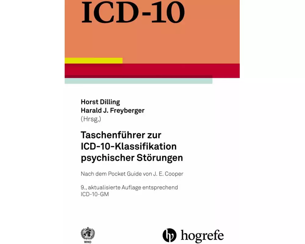Taschenführer zur ICD–10–Klassifikation psychischer Störungen