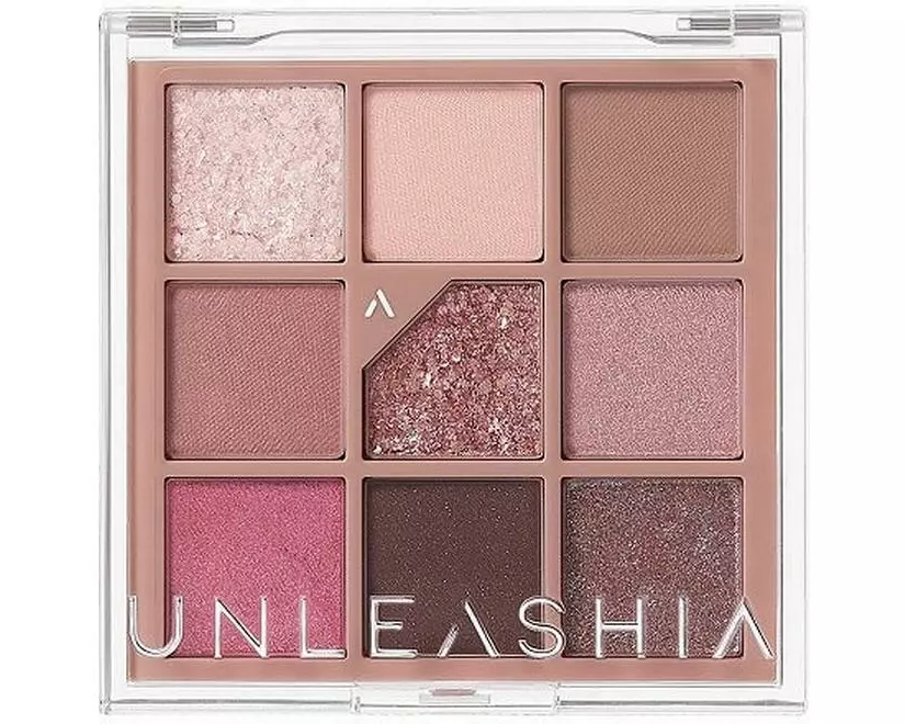 unleashia Glitterpedia Eye Palette 5 All Of Dusty Rose