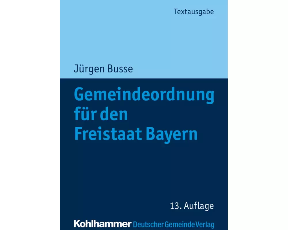 Gemeindeordnung für den Freistaat Bayern