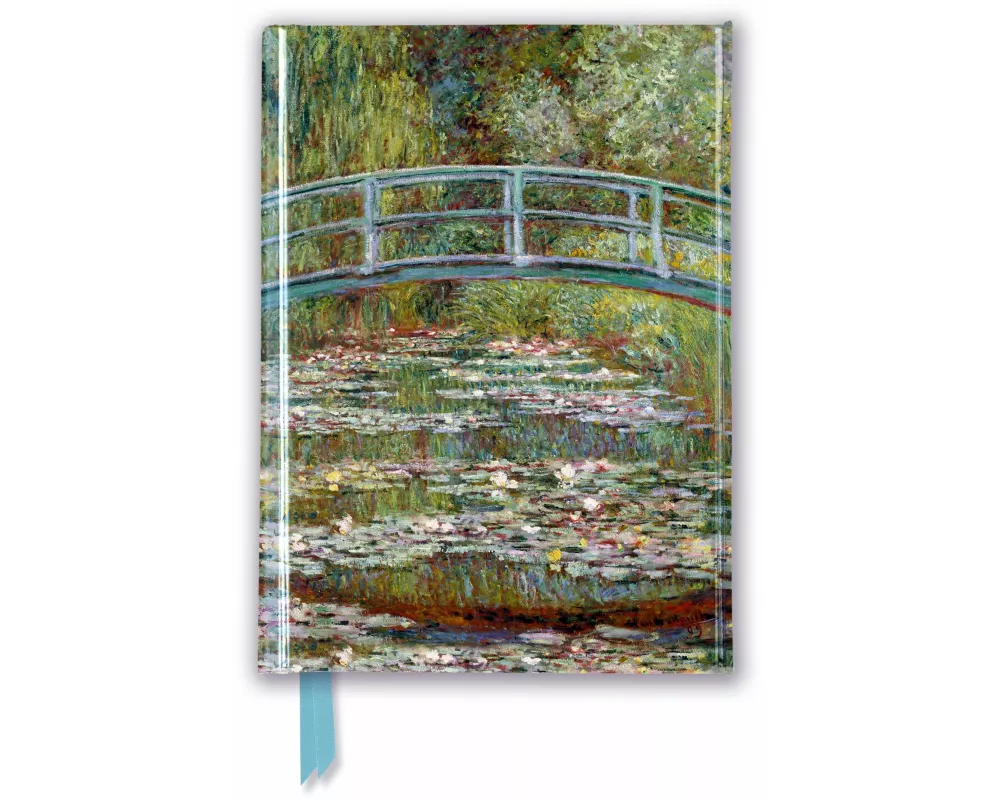 Claude Monet: Bridge over a Pond of Water Lilies (Foiled Pocket Journal)