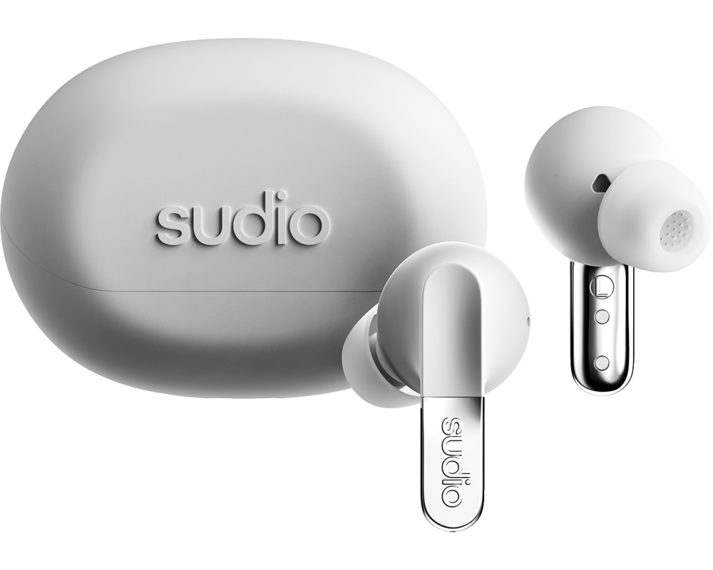 SUDIO Noise Cancelling Earbuds N3PROWHT N3 Pro, White, Wireless