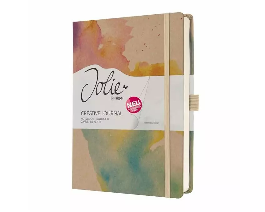 Jolie Notizbuch Watercolour Dreams A5 +, Blanko, Mehrfarbig