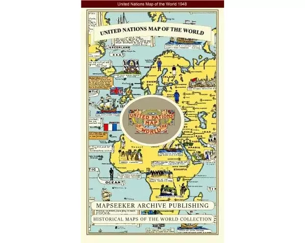 United Nations Map of The World 1946