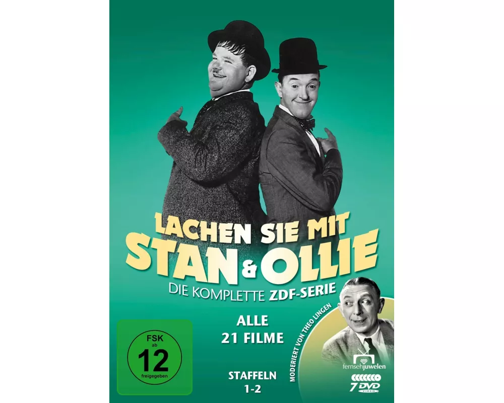 Lachen Sie mit Stan & Ollie - Die ZDF-Gesamtedition (Alle 21 Filme). 7 DVDs