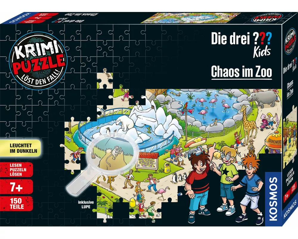 Krimipuzzle Die drei ??? Kids Chaos im Zoo