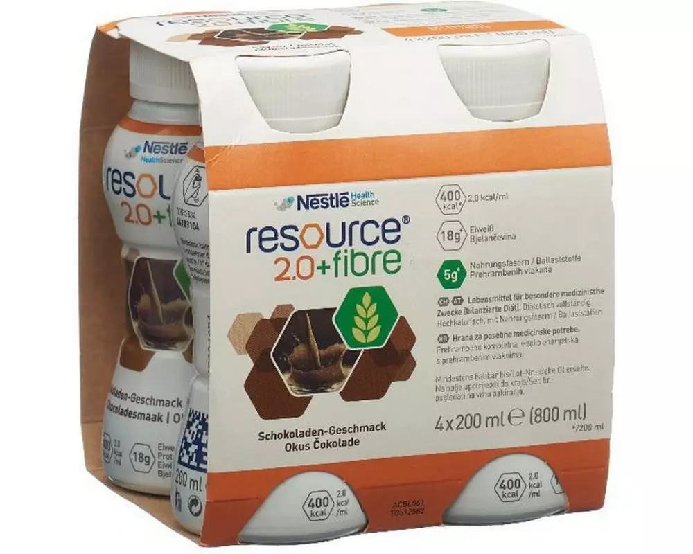 Resource 2.0 Fibre Schokolade 4 x 200 ml
