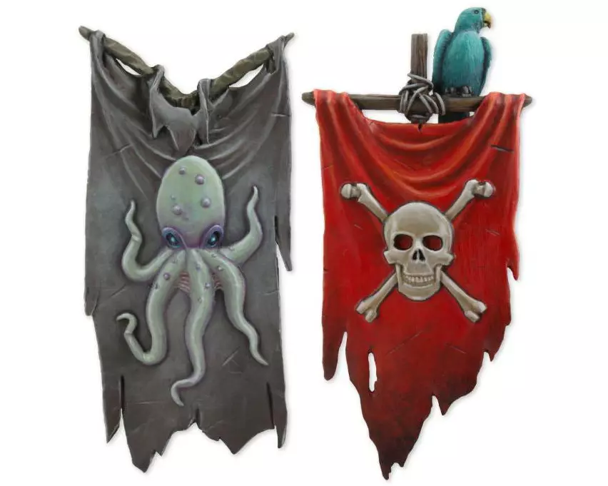 Tabletop Art Dekoration Banner – Set 2 - Pirates 2 Teile