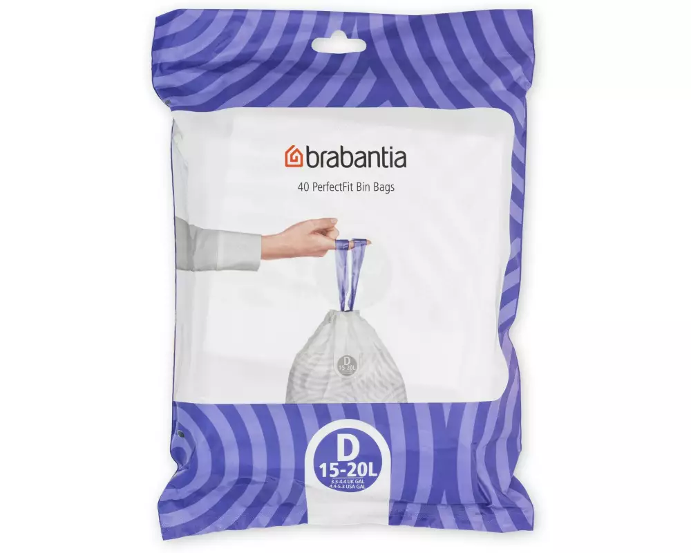 Brabantia Kehrichtsack PerfectFit D 15-20 l, 40 Stück