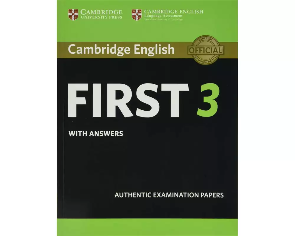 Cambridge English First 3 Student's Book with Answers