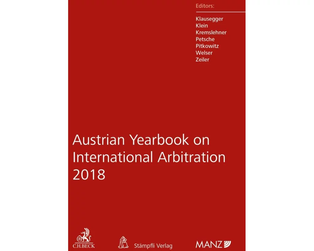 Austrian Yearbook on International Arbitration 2018