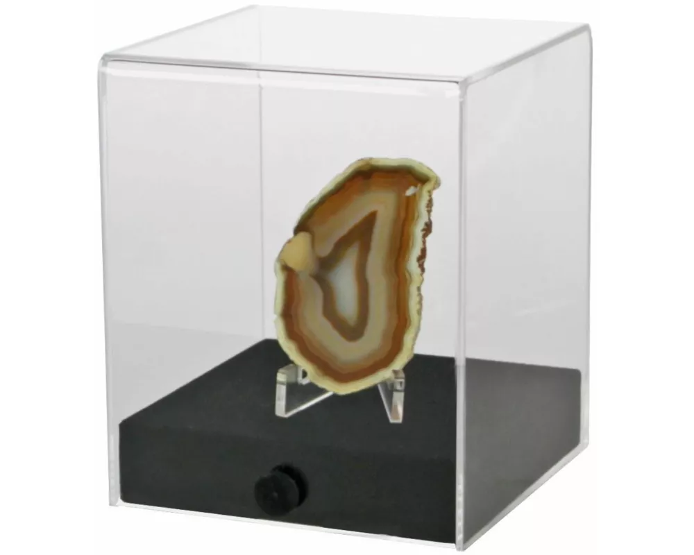Präsentationscube.Aus hochwertigem Acryl.Format 100 x 100 x 120 mm Höhe.Schwarzer stabiler Boden
