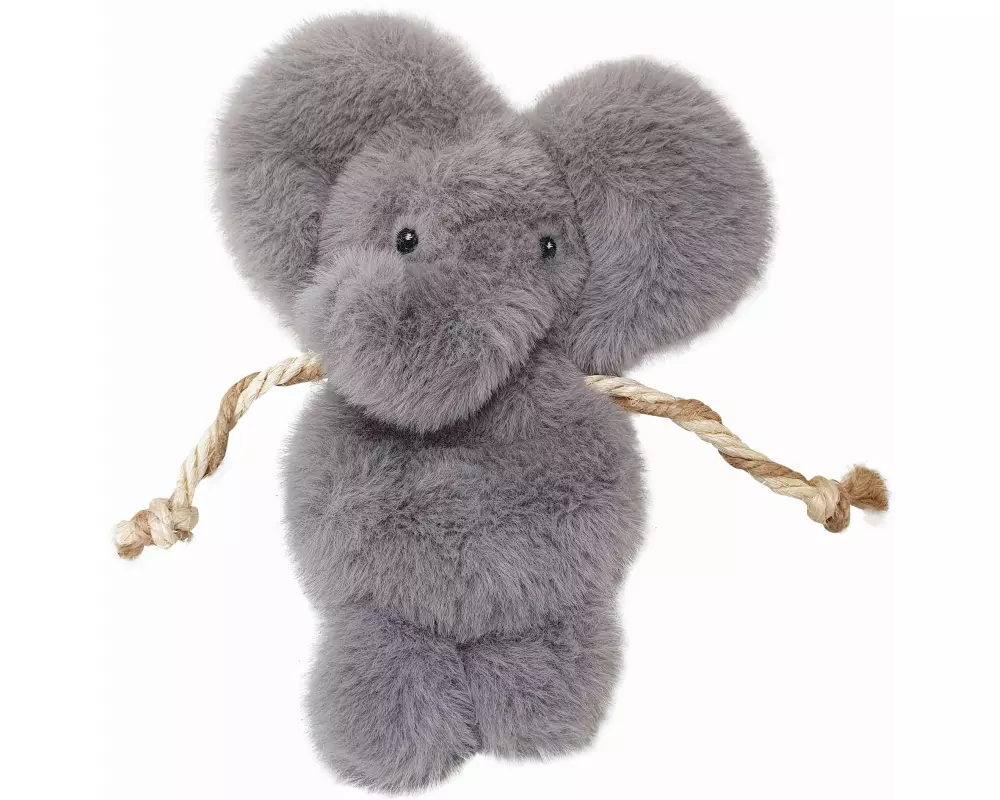 Nobby Katzen-Spielzeug Elefant, 20 cm, Grau