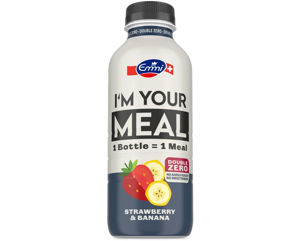 Emmi Trinkmahlzeit Double Zero Erdbeere Banane 500 ml