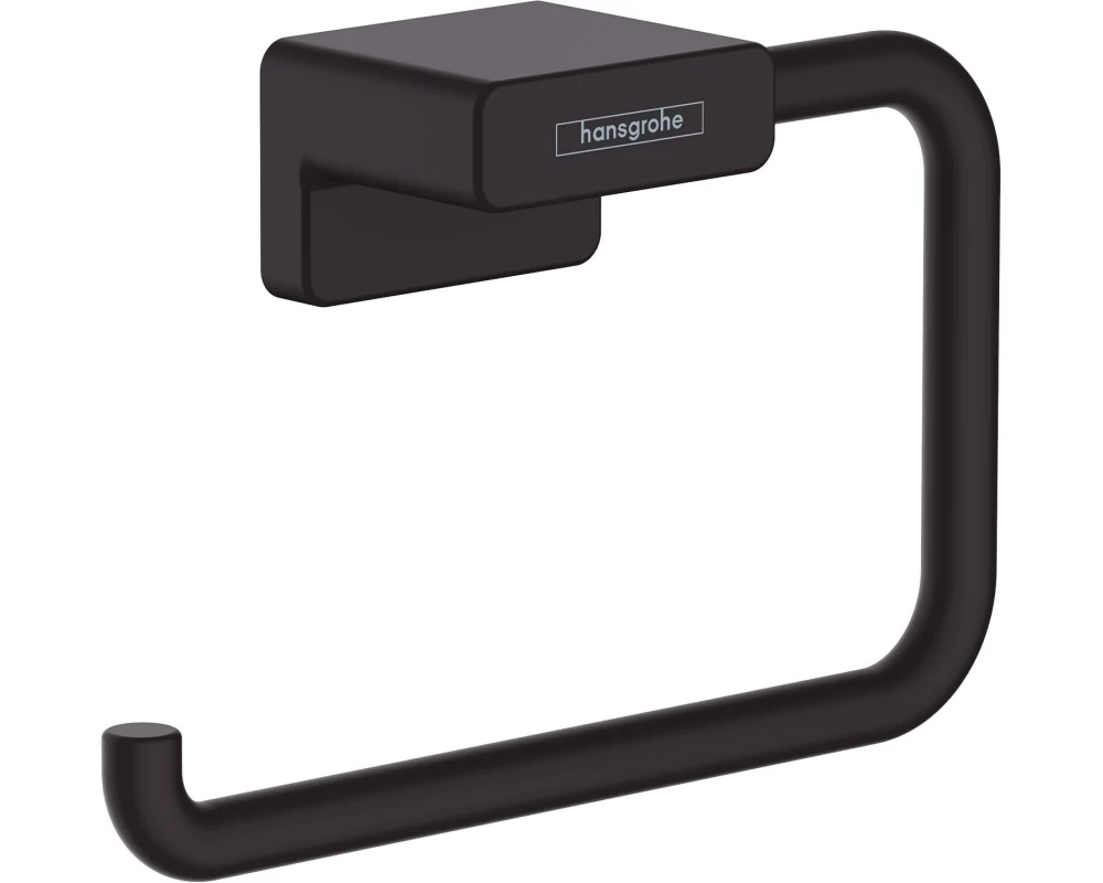 hansgrohe AddStoris Toilettenpapierhalter ohne Deckel Metall Schwarz matt