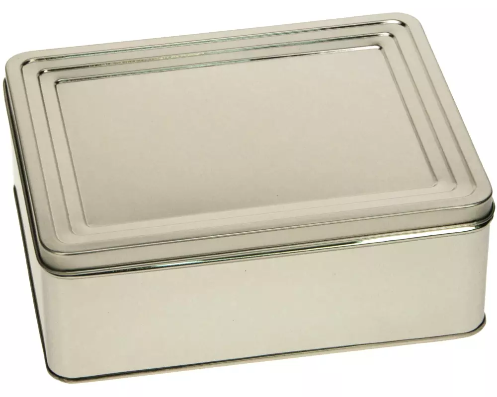 Gawol Gebäckdose Uni 195 x 153 x 70 mm, Silber