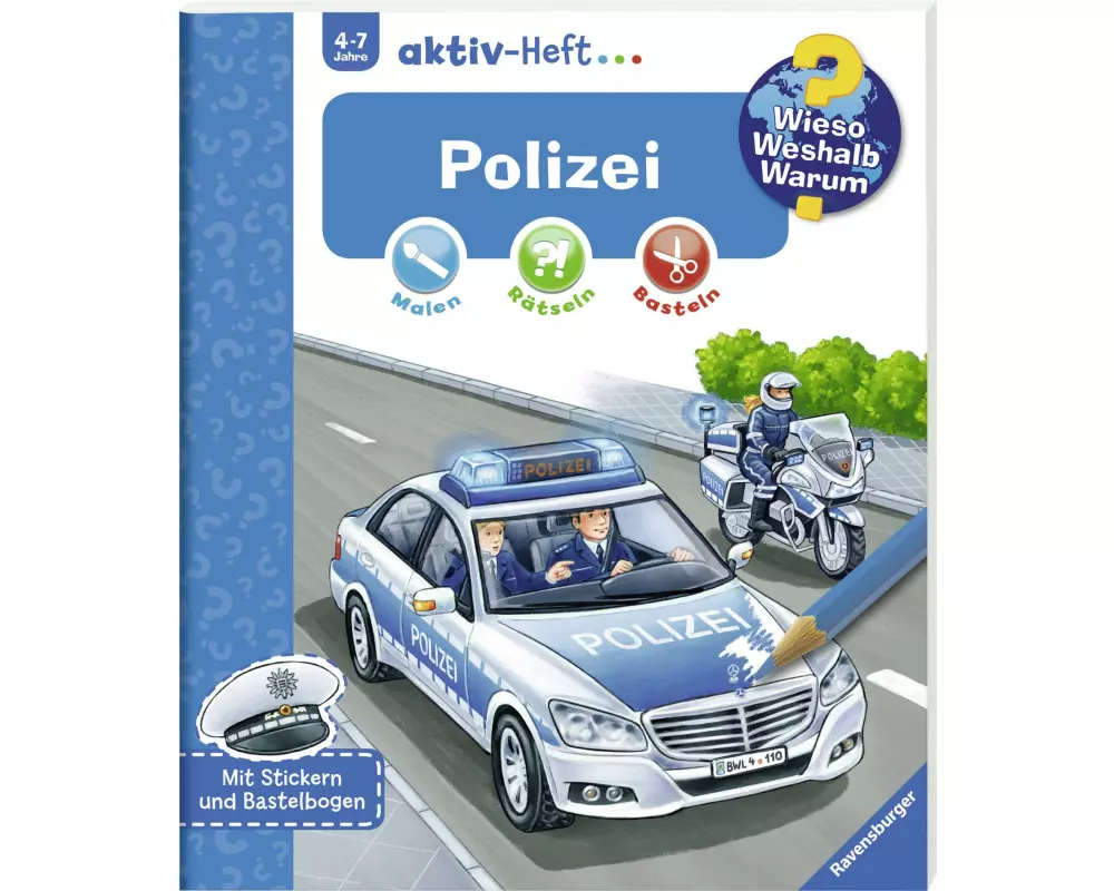 Ravensburger Kinder-Sachbuch WWW Aktiv-Heft Polizei
