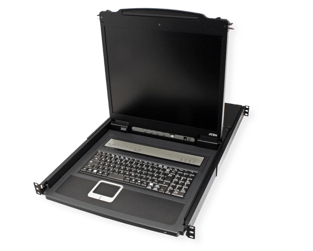 ATEN CL1308N KVM-Switch, 48cm TFT, VGA, PS/2-USB, 8 Port, FR-Layout