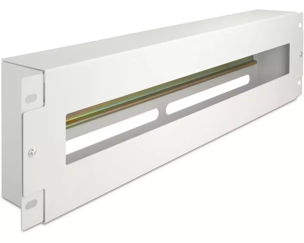 Delock Schutzschalterleiste 3HE 19", Grau
