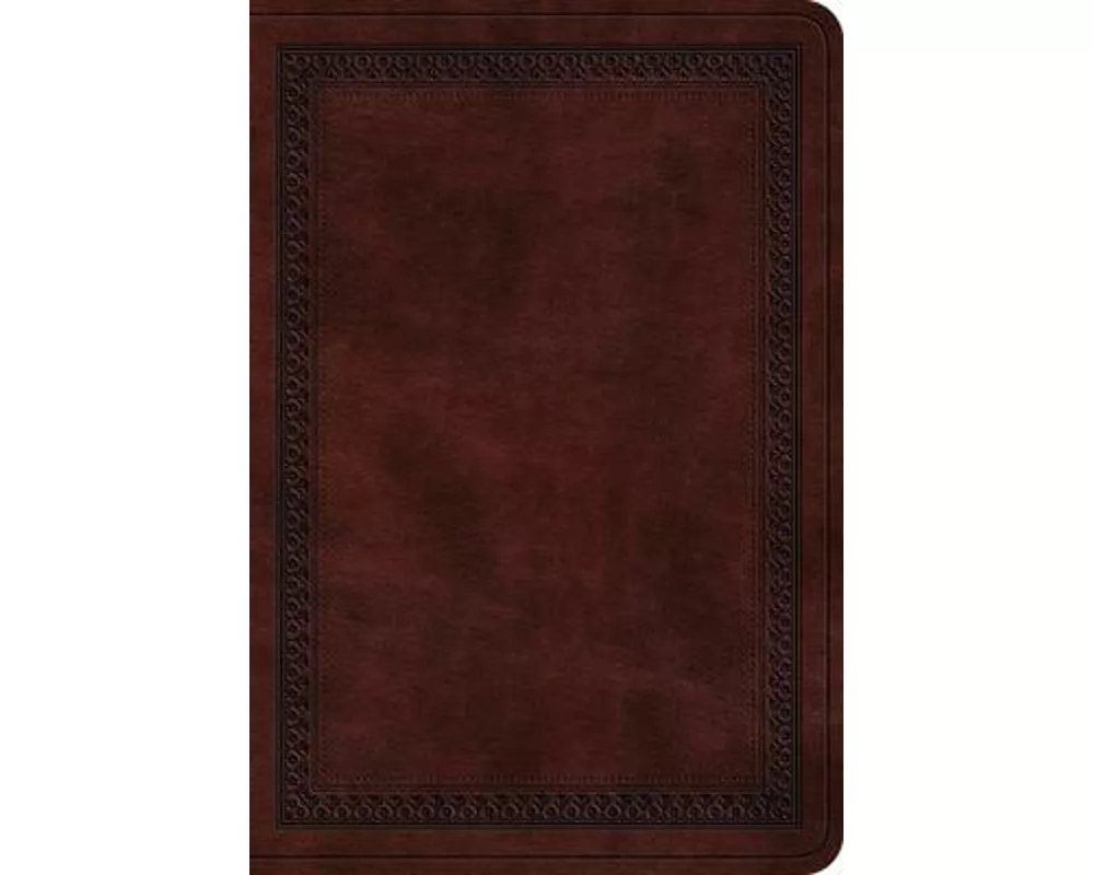ESV Value Large Print Compact Bible (Trutone, Mahogany, Border Design)