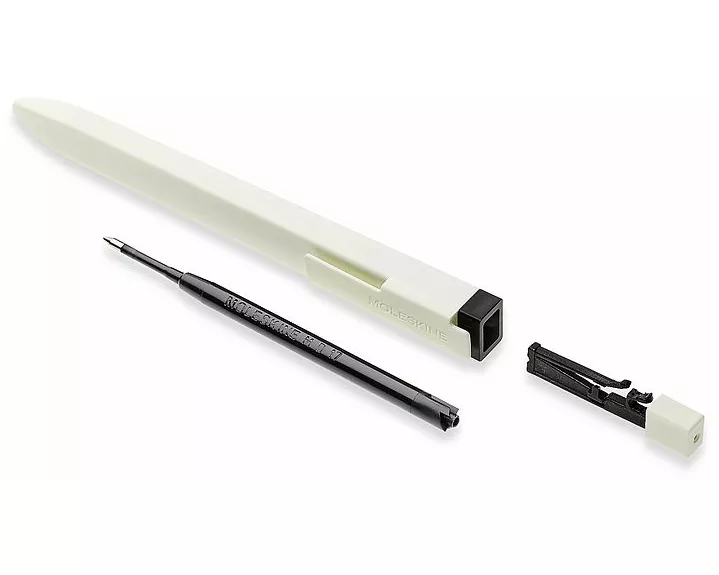 Moleskine Go - Pen With Tagged For Display Black, Medium Tip 1,0 mm, Dotted, White