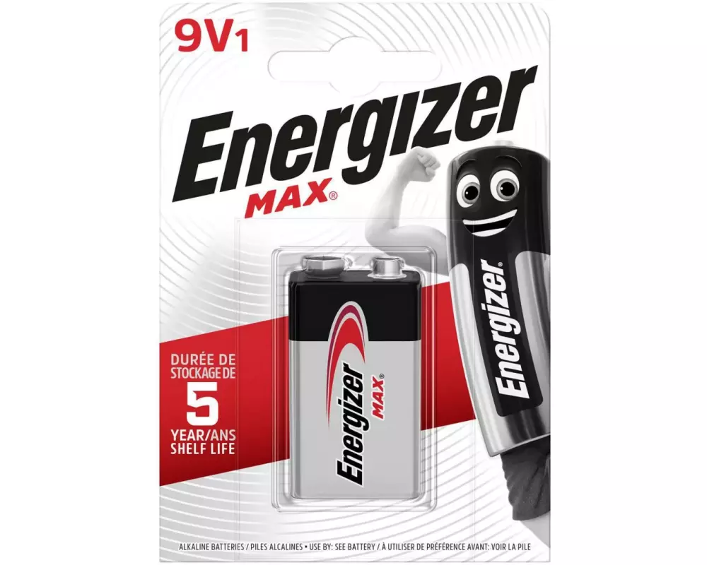 Energizer Batterie MAX 9V E-Block , 1 Stück