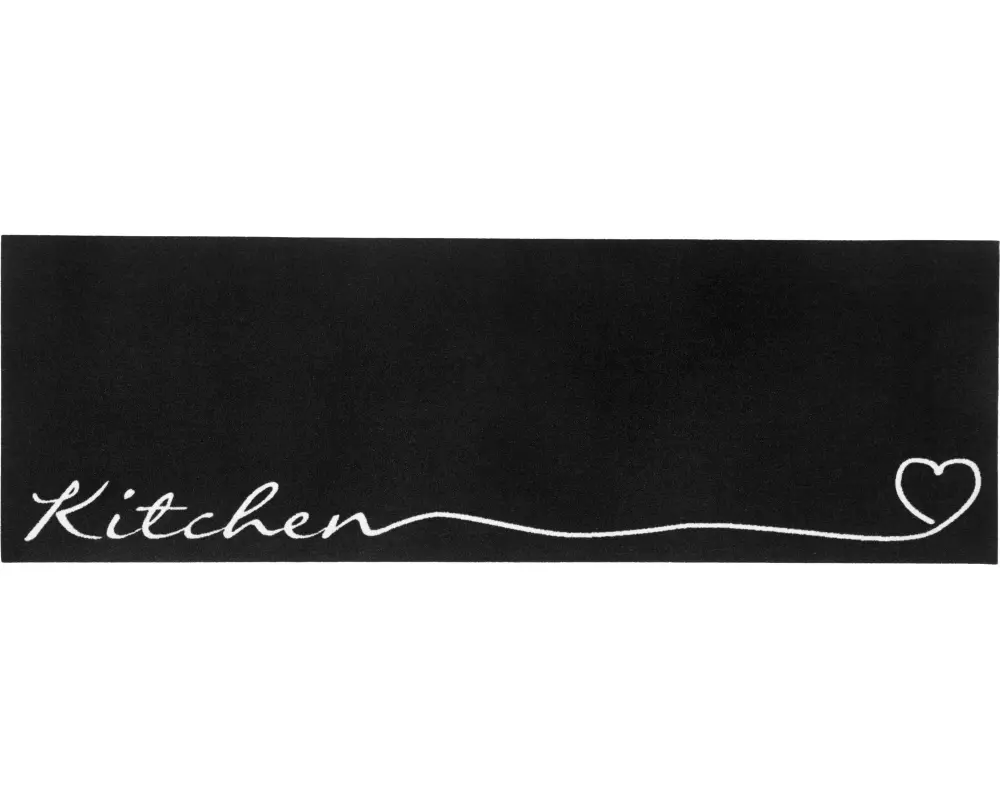 Hanse Home Teppich Kitchen 50 cm x 150 cm, Schwarz