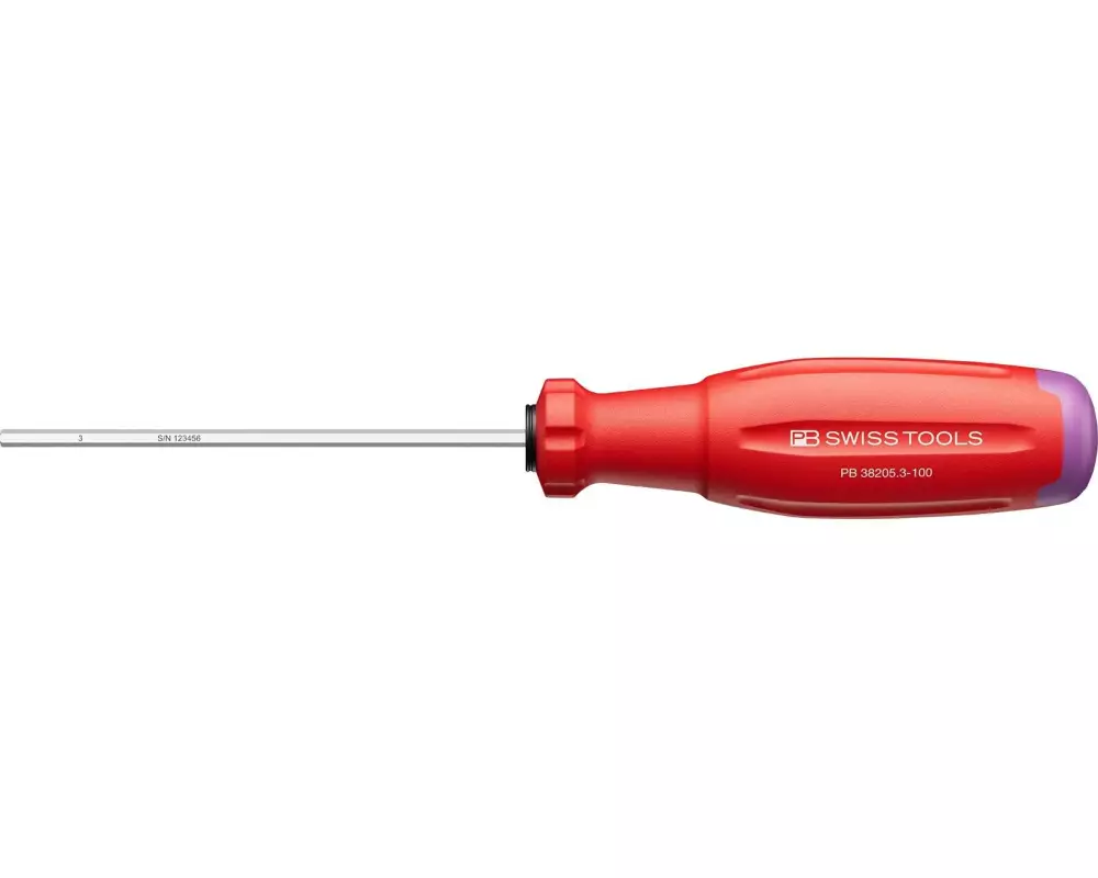 PB Swiss Tools Schraubenzieher 38205 SwissGrip Evo Innensechskant HEX 3