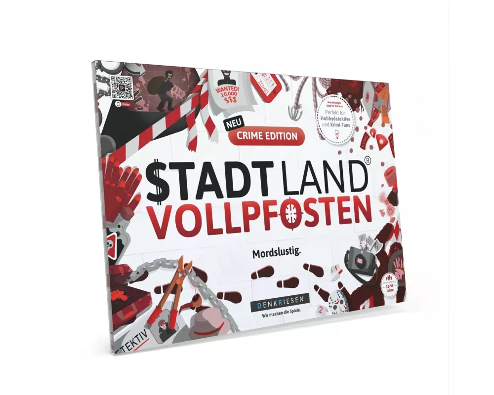 Denkriesen Stadt Land Vollpfosten A4 Block Crime Edition -DE-