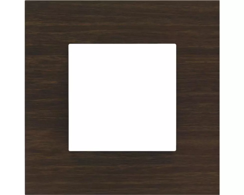 NIKO Abdeckrahmen Pure, 1-fach, dunkler Bambus / Anthrazit