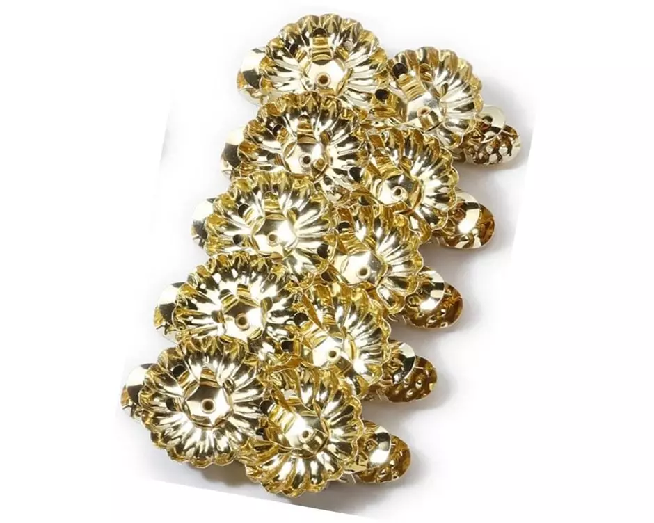 INGES CHRISTMAS DECOR Kerzenhalter Clip Ø 4 cm, 10 Stück, Gold