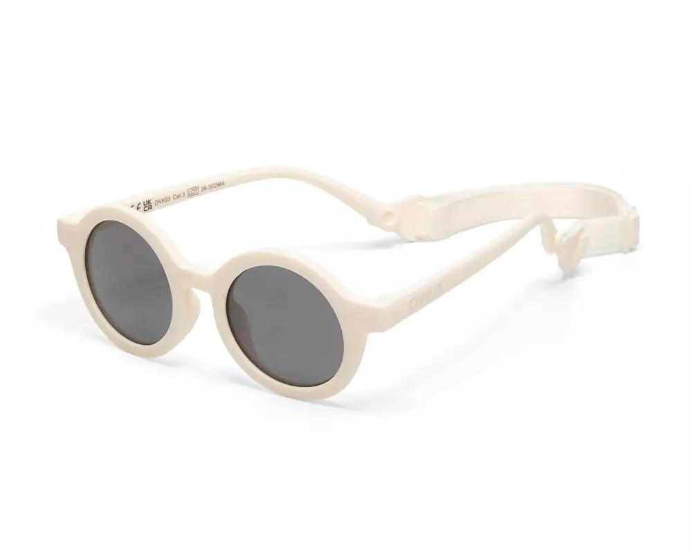 OKKIA Kinder-Sonnenbrille Tondo 3-5 Jahre Whister White