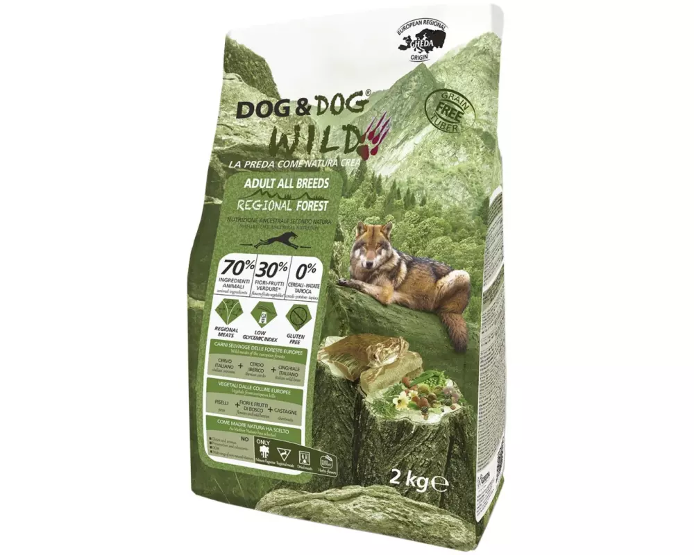 Dog&Dog Trockenfutter Wild Regional Forest, 2 kg