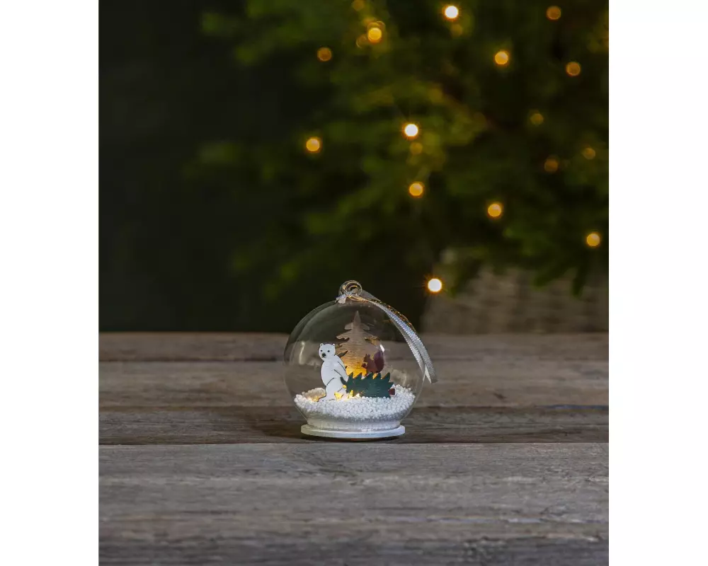 Star Trading Tischdeko Kugel Forest Friends, 9 cm, Mehrfarbig